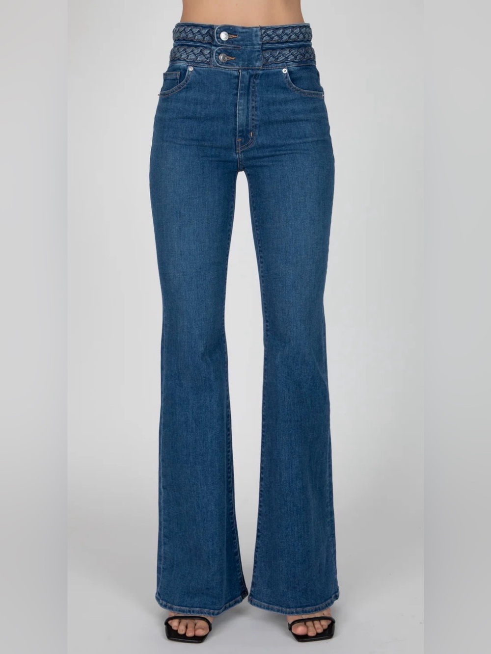 DEREK LAM 10 Crosby - Harlow Braided Waist Jeans